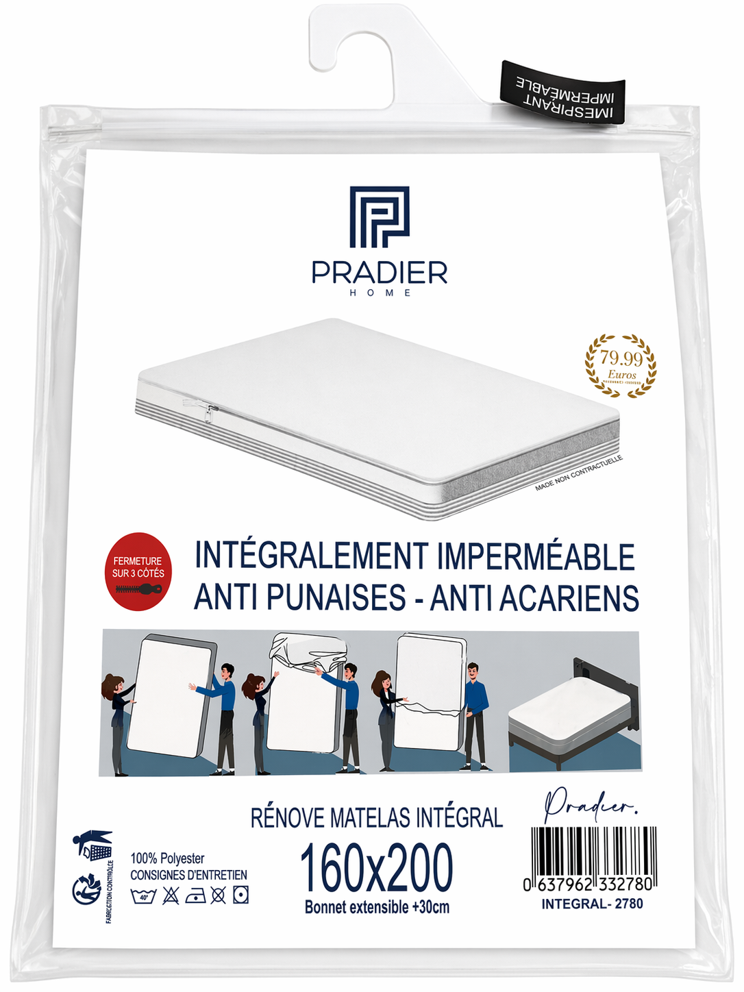 Protège-matelas + oreillers intégral imperméable – Anti punaises & anti acariens - MinaHomeStore
