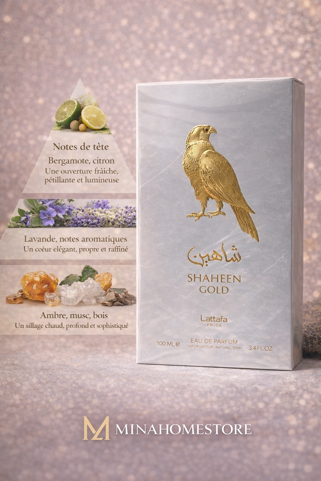 Parfum - Shaheen Gold - Lattafa - MinaHomeStore