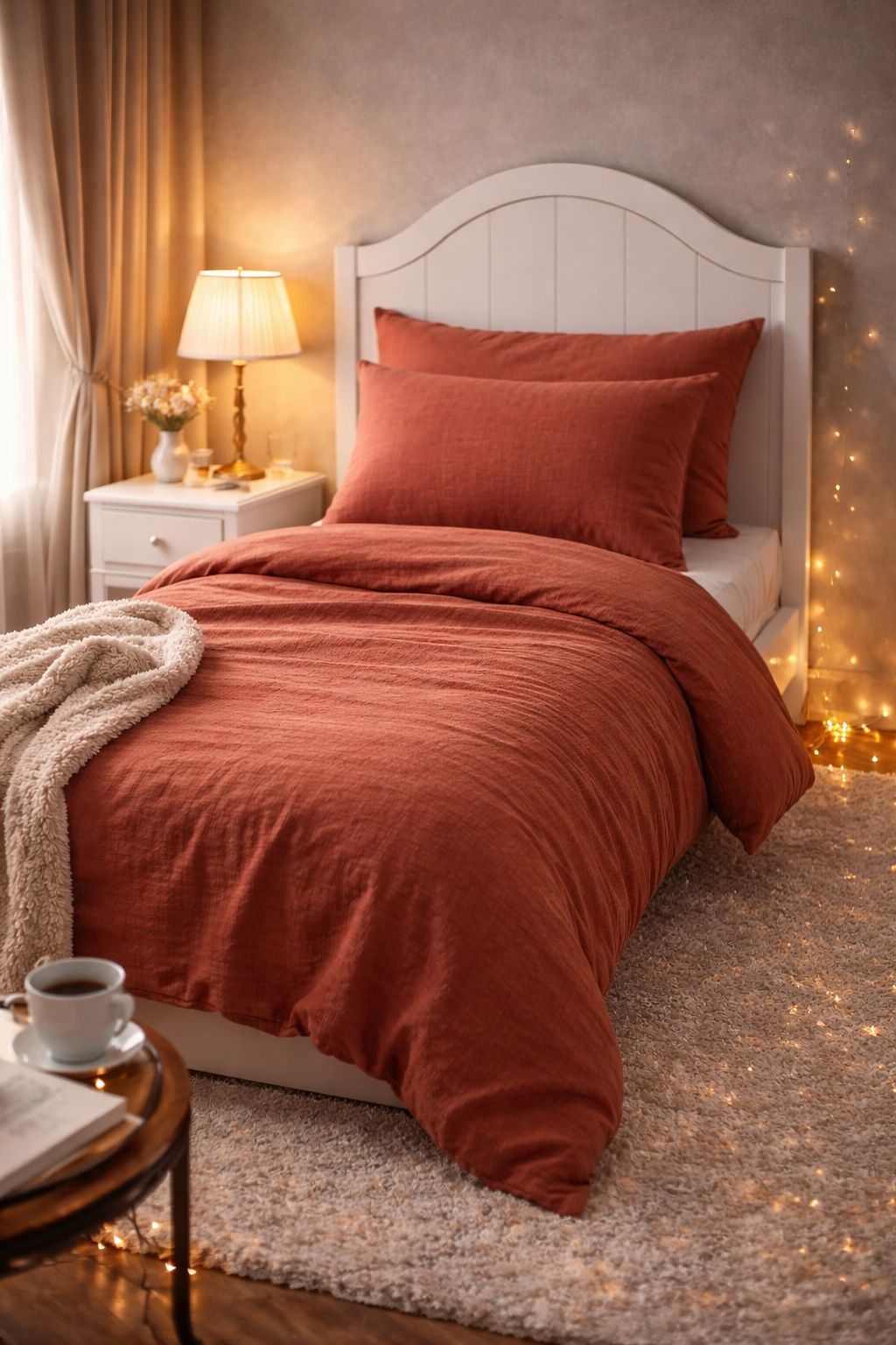 Parure de lit complète -gaze de coton – Douceur aérienne & élégance naturelle - MinaHomeStore