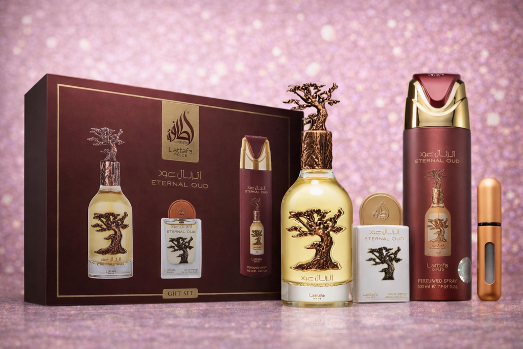 Coffret Parfum- Eternal Oud- Lattafa - MinaHomeStore