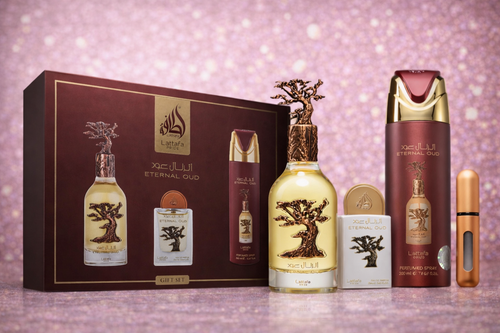 Coffret Parfum- Eternal Oud- Lattafa - MinaHomeStore