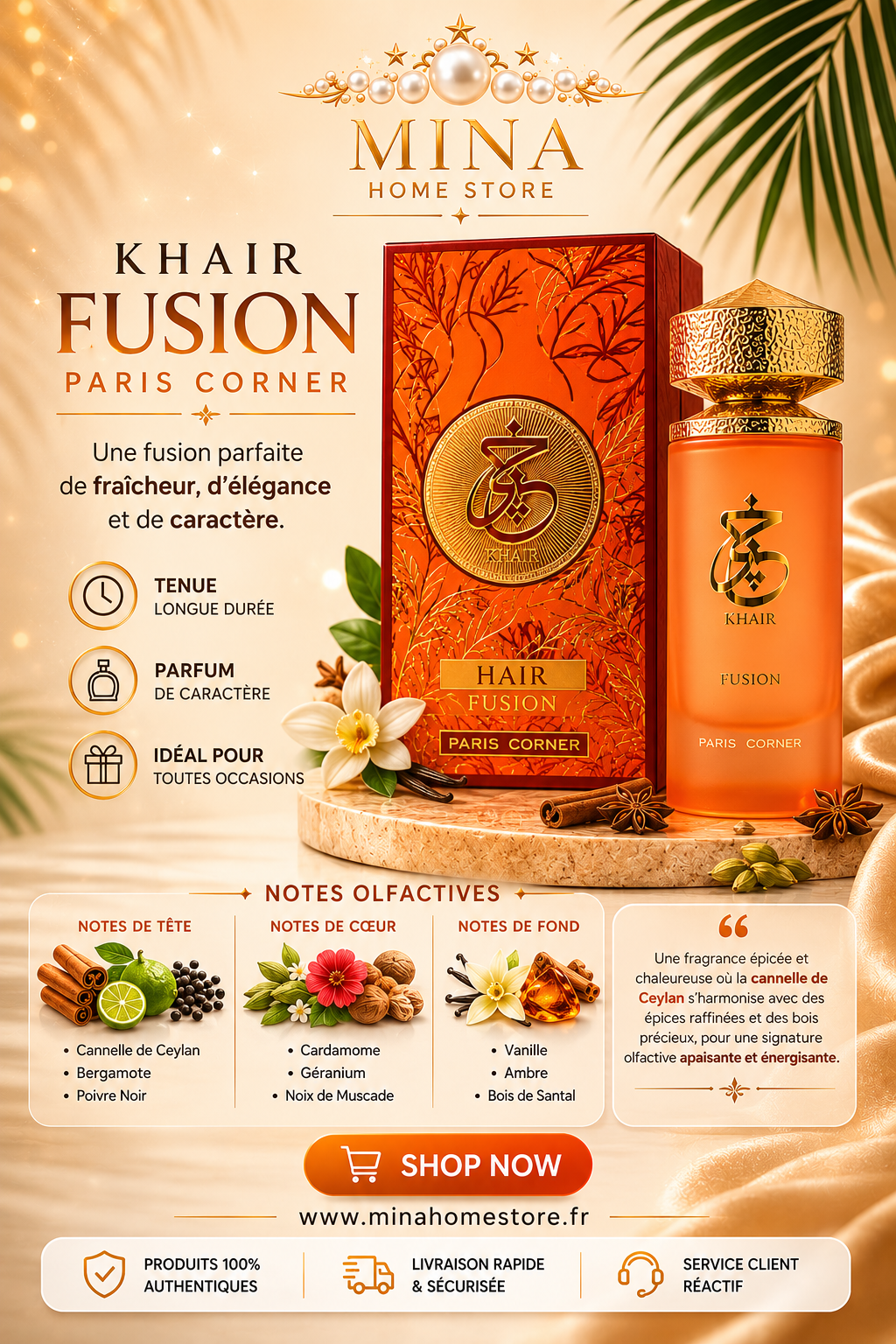 Khair Fusion Paris Corner 100ml | Eau de Parfum Orientale