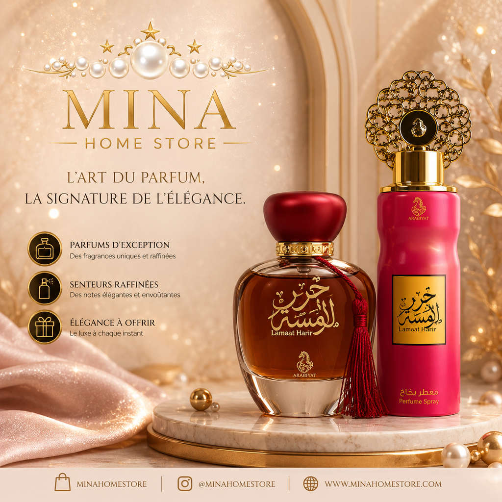 Lamsat Harir Coffret Cadeau – Eau de Parfum 100 ml + Déodorant 200 ml