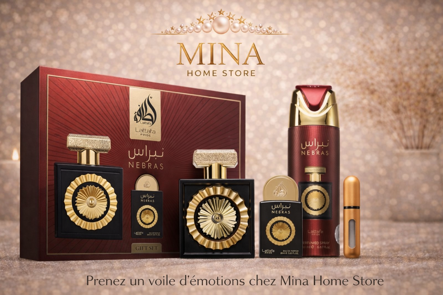 Coffret Parfum -Nebras- Lattafa - MinaHomeStore
