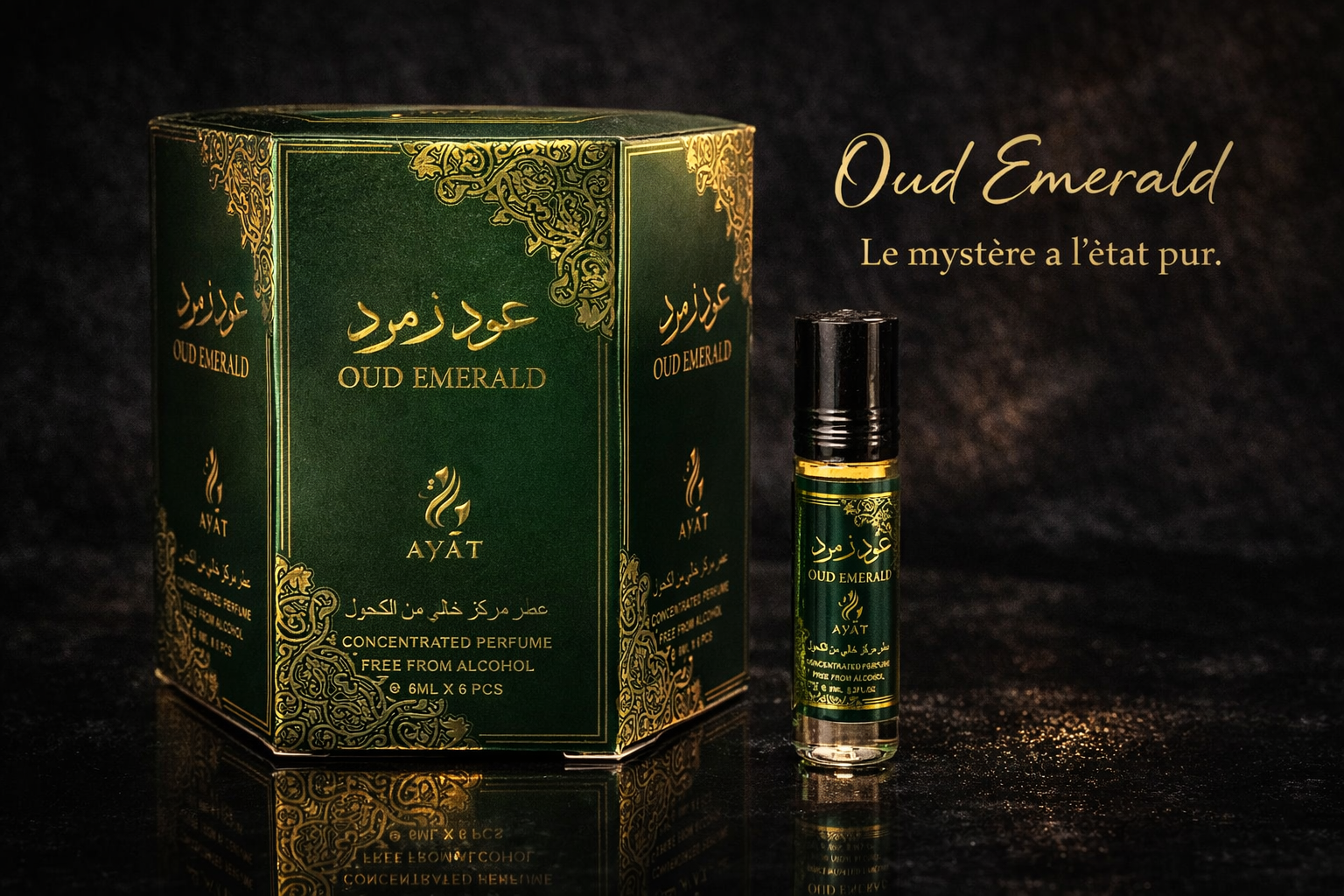 Oud Emerald – Concentrated Perfume (Sans Alcool) Ayat - MinaHomeStore