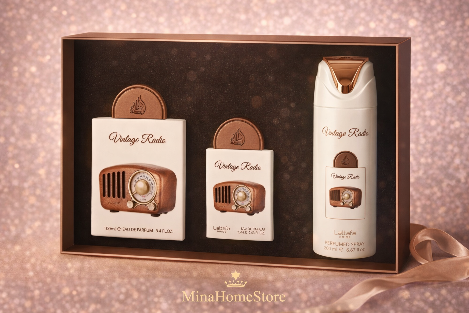 COFFRET PARFUM VINTAGE RADIO – LATTAFA - MinaHomeStore