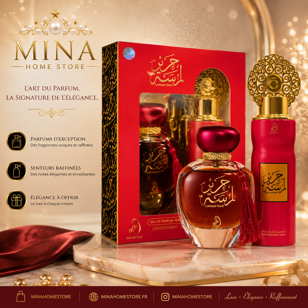 Lamsat Harir Coffret Cadeau – Eau de Parfum 100 ml + Déodorant 200 ml
